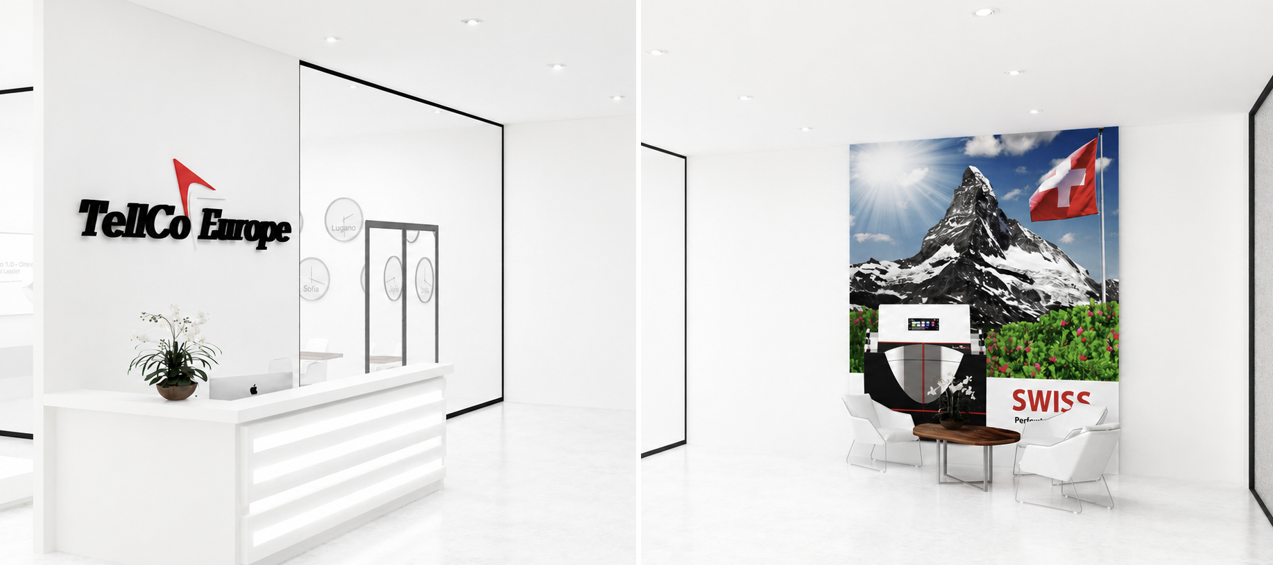 TellCo Europe franchise showroom concept