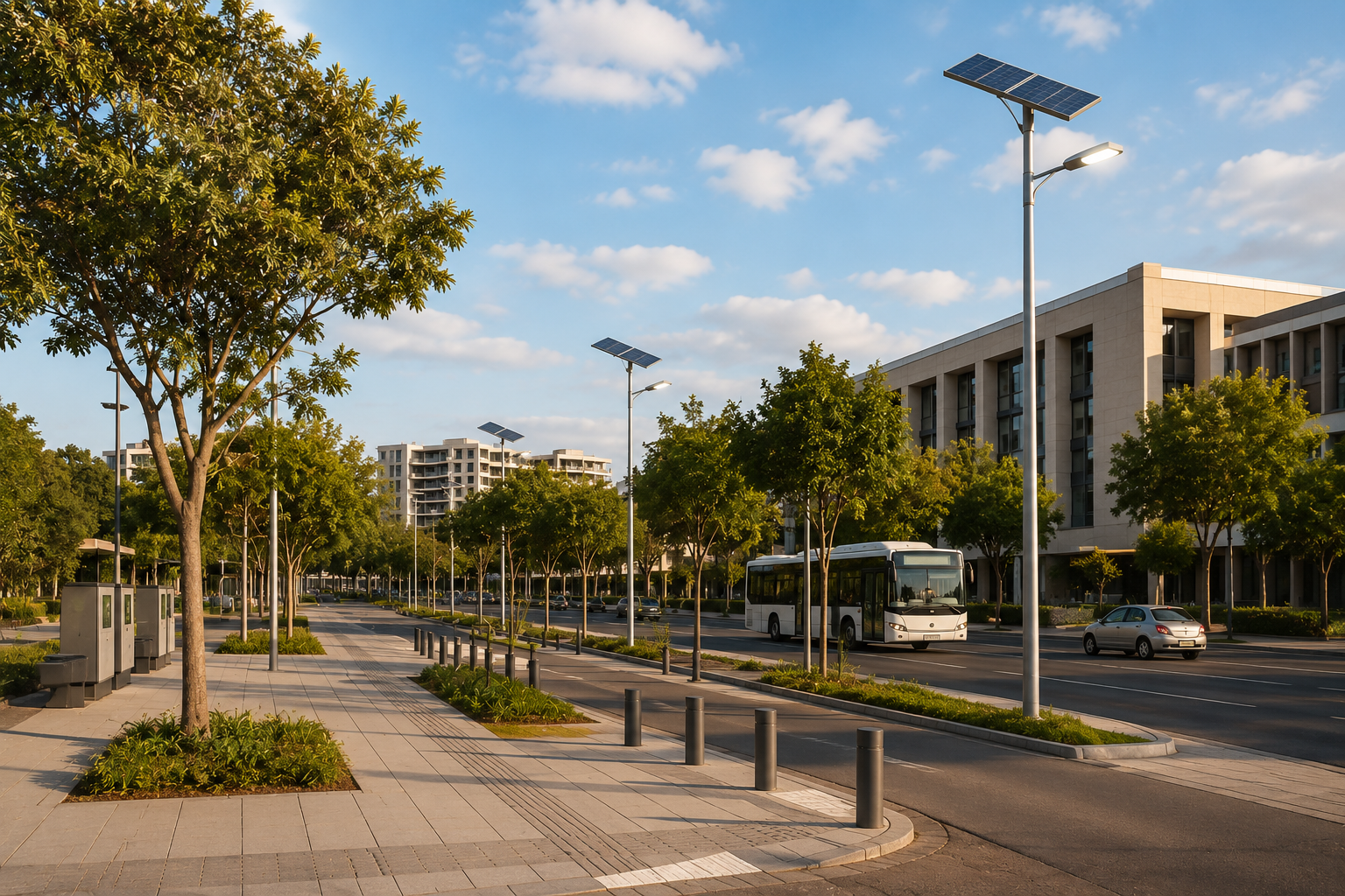 Solar street lighting in modern urban infrastructure