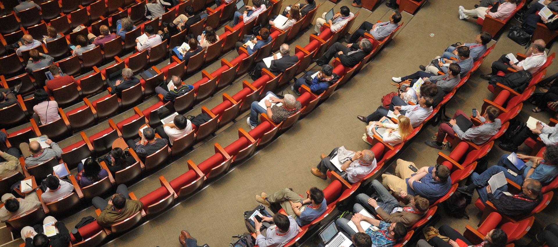 Audience attending an influencer and sustainability event